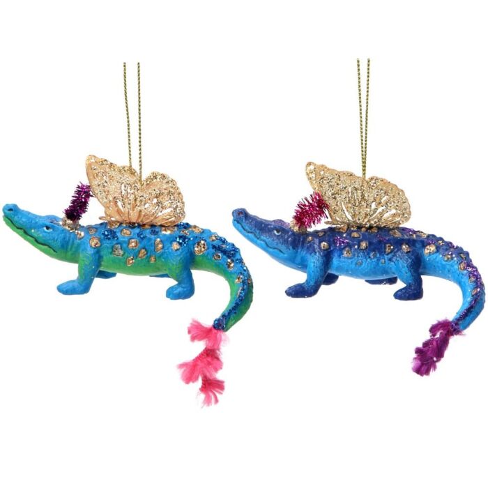 Gisela Graham Alligator w Metal Wings x2